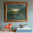 Load image into Gallery viewer, Vintage Art Room Landscape Oil Painting From Sweden by K Nielsen