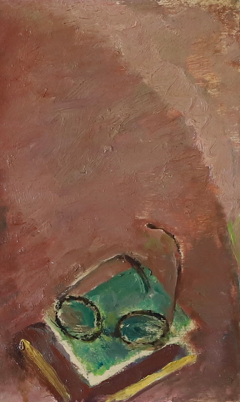Vintage Mid Century Still Life Oil Painting From Sweden