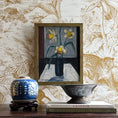 Load image into Gallery viewer, Vintage Art Still Life of Daffodils Original Oil Painting From Sweden