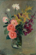 Load image into Gallery viewer, Original Still Life Oil Painting Vintage Mid Century Sweden