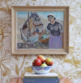 Load image into Gallery viewer, Vintage Art Room Mid Century Original Oil Painting By GS Malm from Sweden