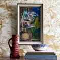 Load image into Gallery viewer, Mid Century Vintage Art Abstract Oil Painting From Sweden