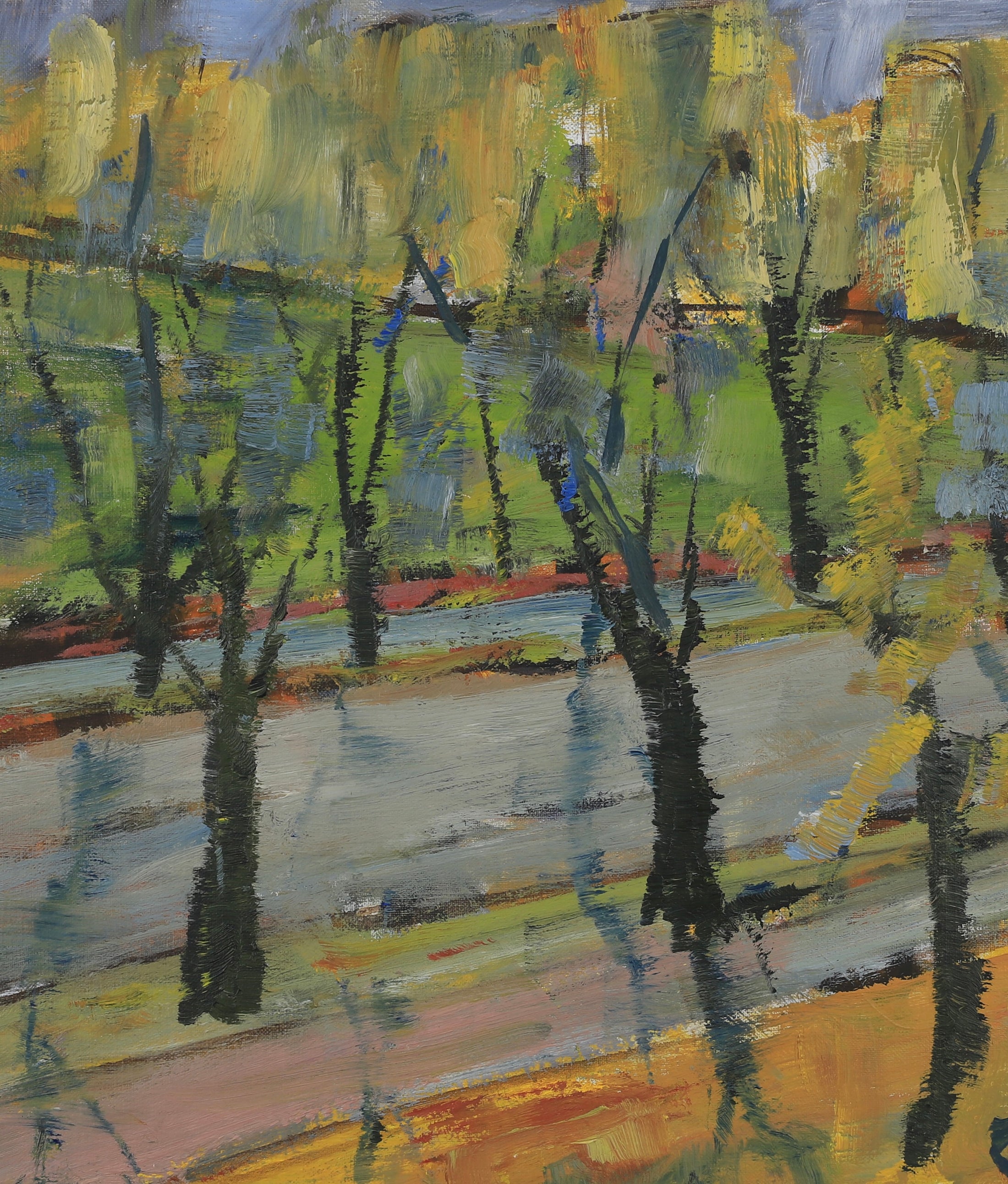 Vintage Oil Painting from Sweden by B Wahlberg