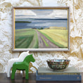 Load image into Gallery viewer, Vintage Art Mid Century Coastal Oil Painting from Sweden