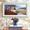 Load image into Gallery viewer, Vintage Art Room Mid Century Original Oil Painting By GS Malm from Sweden