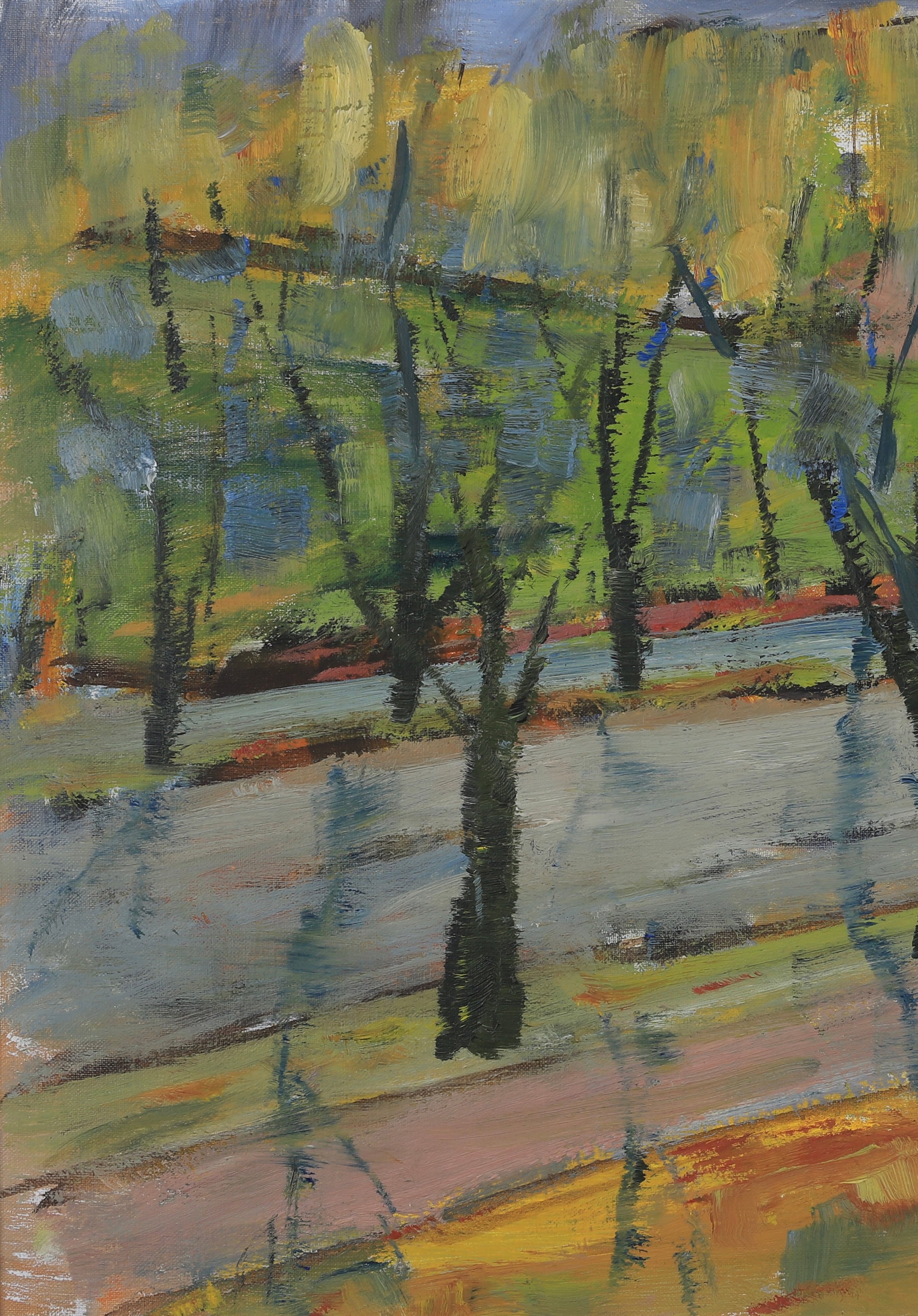 Vintage Oil Painting from Sweden by B Wahlberg