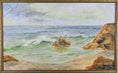 Load image into Gallery viewer, Vintage Mid Century Seascape Oil Painting From Sweden 1977