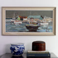 Load image into Gallery viewer, Mid Century Original Oil Painting From Sweden by K Christensen