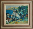 Load image into Gallery viewer, Mid Century Vintage Art Coastal Oil Painting from Sweden