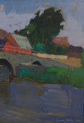 Load image into Gallery viewer, Vintage Art Room Mid Century Original Oil Painting from Sweden