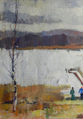 Load image into Gallery viewer, Mid Century Original Oil Painting From Sweden By G Sandberg