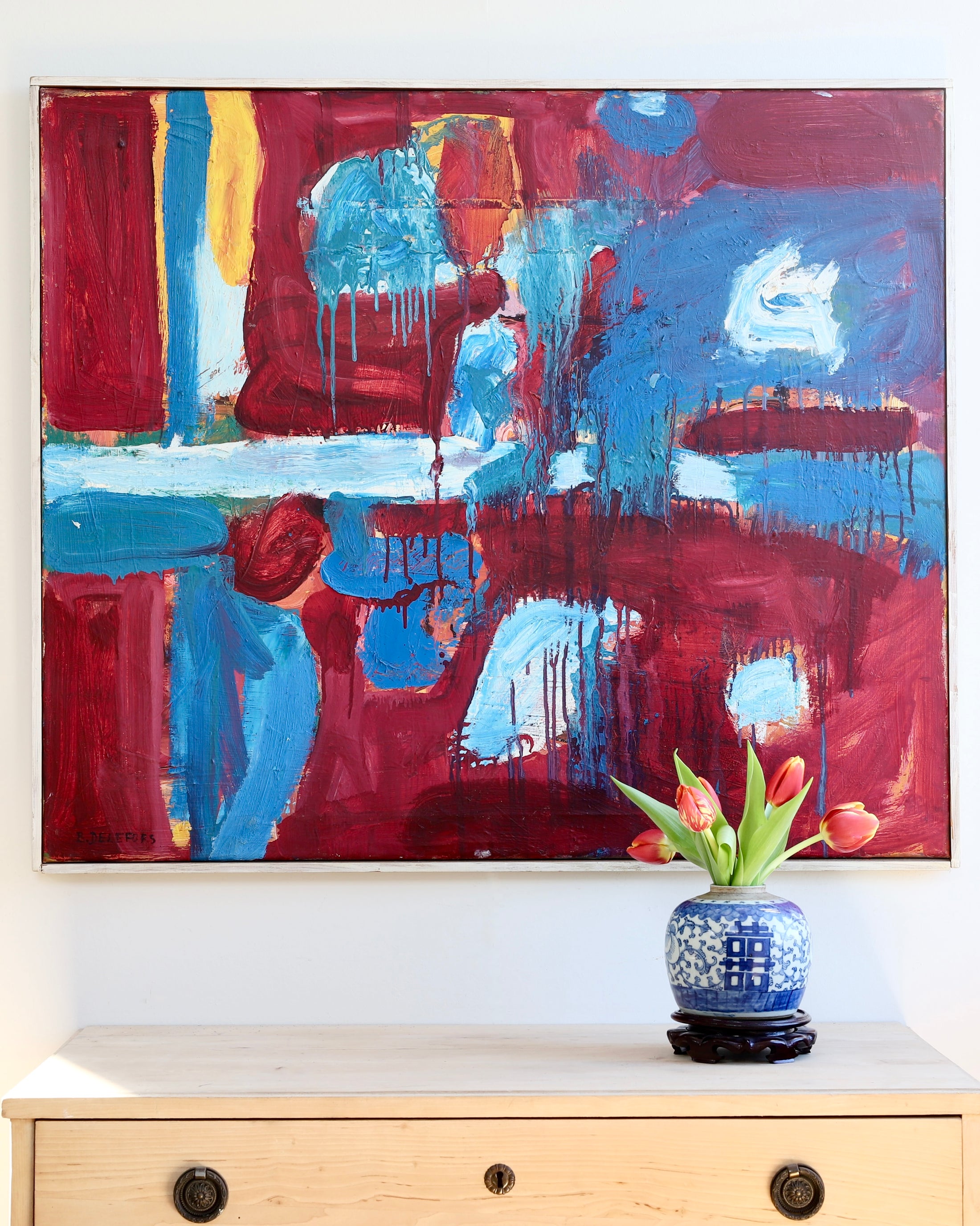 Mid Century Abstract By Bengt Delefors Sweden