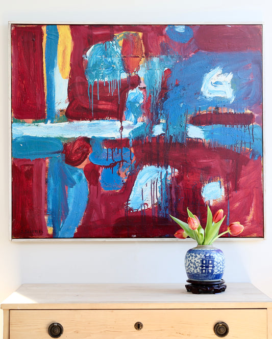 Mid Century Abstract By Bengt Delefors Sweden