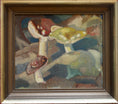 Load image into Gallery viewer, Vintage Mid Century Mushroom Oil Painting By Sweden