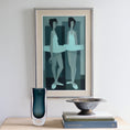 Load image into Gallery viewer, Original Mid Century Ballerina Oil Painting From Sweden by F Lundqvist