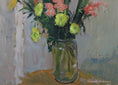 Load image into Gallery viewer, Vintage Mid Century Original Floral Still Life Oil Painting Sweden 1943