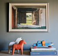 Load image into Gallery viewer, Vintage Farm Oil Painting by T Nilsson from Sweden