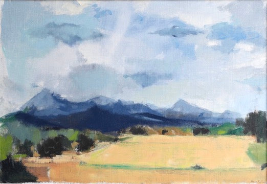 Mid Century Vintage Art Oil Painting By S Wernheden Sweden