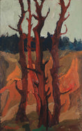Load image into Gallery viewer, Vintage Art Room Original Landscape Oil Painting by G Turèn Sweden
