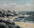 Load image into Gallery viewer, Vintage Coastal Painting by from Sweden by Lindström