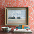 Load image into Gallery viewer, Mid Century Original Vintage Farmhouse Oil Painting from Sweden 1953