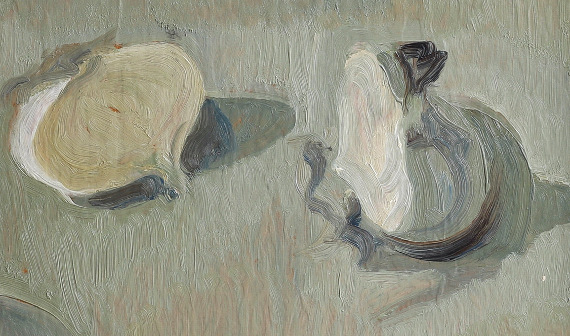 Mid Century Original Still Life Painting from Sweden 1955