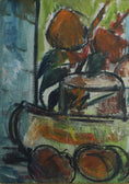 Load image into Gallery viewer, Vintage Mid Century Swedish Art Still Life Oil Painting