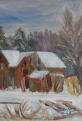 Load image into Gallery viewer, Mid Century Vintage Winterscape From Sweden by Ivars 1965