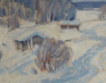 Load image into Gallery viewer, Mid Century Original Winterscape Oil Painting From Sweden