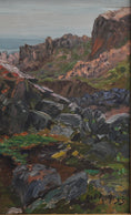 Load image into Gallery viewer, Vintage Art Coastal Oil Painting by from Sweden from 1935