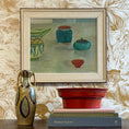 Load image into Gallery viewer, Swedish Vintage Mid Century Art Still Life Oil Painting