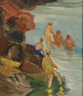 Load image into Gallery viewer, Mid Century Vintage Seascape From Sweden by G Berglund 1946