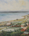 Load image into Gallery viewer, Vintage Art Mid Century Coastal Oil Painting by from Sweden