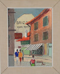 Load image into Gallery viewer, Colorful Vintage Original Parisian Streetscape Oil Painting
