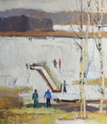 Load image into Gallery viewer, Mid Century Original Oil Painting From Sweden By G Sandberg