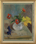Load image into Gallery viewer, Vintage Still Life Oil Painting by G Fogler From Sweden