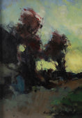 Load image into Gallery viewer, Mid Century Original Landscape Oil Painting From Sweden