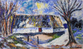 Load image into Gallery viewer, Original Vintage Farmhouse Oil Painting from Sweden