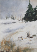 Load image into Gallery viewer, Vintage Art Room Landscape Oil Painting From Sweden by H Brundin