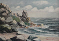 Load image into Gallery viewer, Vintage Coastal Painting by from Sweden by Lindström