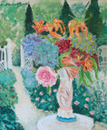 Load image into Gallery viewer, Vintage Mid Century Art Garden Scene From Sweden EH Jacobsson