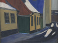 Load image into Gallery viewer, Charming Swedish Vintage Original Village Oil Painting