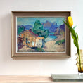Load image into Gallery viewer, Mid Century Vintage Coastal Painting from Sweden 1950