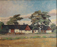 Load image into Gallery viewer, Vintage Art Room Mid Century Farmhouse Oil Painting from Sweden