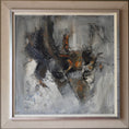 Load image into Gallery viewer, Mid Century Abstract Oil Painting From Sweden
