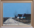 Load image into Gallery viewer, Original Vintage Mid Century Farmhouse Oil Painting Sweden