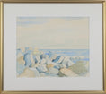 Load image into Gallery viewer, Mid Century Original Coastal Watercolor From Sweden