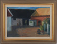 Load image into Gallery viewer, Vintage Farm Oil Painting by T Nilsson from Sweden