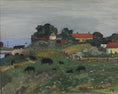 Load image into Gallery viewer, Vintage Art Room Original Oil Painting of Sheep From Sweden 1952