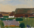 Load image into Gallery viewer, Mid Century Original Vintage Farmhouse Oil Painting from Sweden
